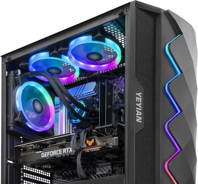 Alt view image 4 of 10 - Yeyian Gaming Desktop YPI-SHOX13-01 Intel Core i5 13th Gen 13600KF (3.50GHz) 16GB DDR5 1TB NVMe SSD NVIDIA GeForce RTX 3070 Windows 11 Home