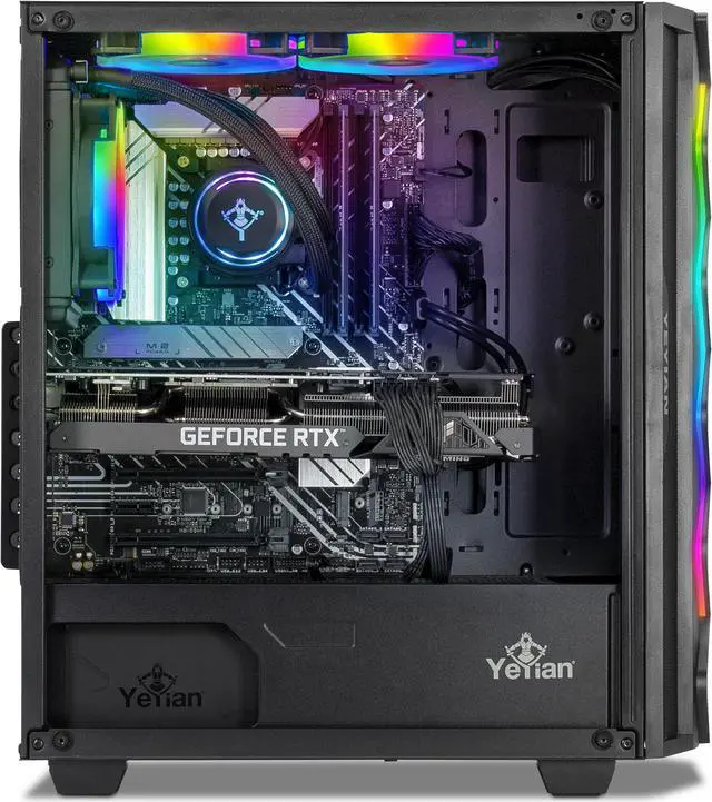 Alt view image 3 of 10 - Yeyian Gaming Desktop YPI-SHOX13-01 Intel Core i5 13th Gen 13600KF (3.50GHz) 16GB DDR5 1TB NVMe SSD NVIDIA GeForce RTX 3070 Windows 11 Home
