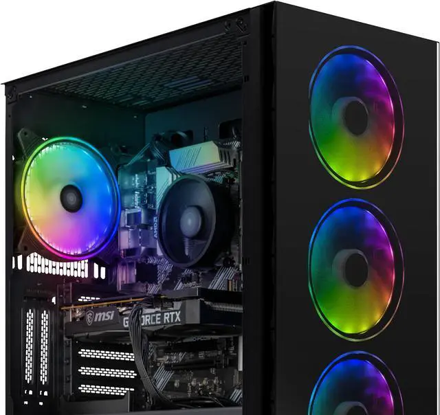 Alt view image 3 of 7 - Yeyian Gaming Desktop YPI-YA24F0B-46T1N Intel Core i5-12400F 16GB DDR4 1TB PCIe SSD GeForce RTX 4060 Ti Windows 11 Home 64-bit