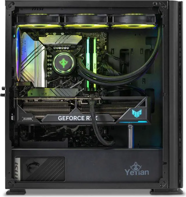 Alt view image 12 of 12 - Yeyian Odachi Gaming Desktop PC, Intel Core i9 14900KF, Nvidia GeForce RTX 4090, 32GB DDR5, 2TB PCIe SSD, Windows 11 Home 64-bit, OD49KFC-4901N