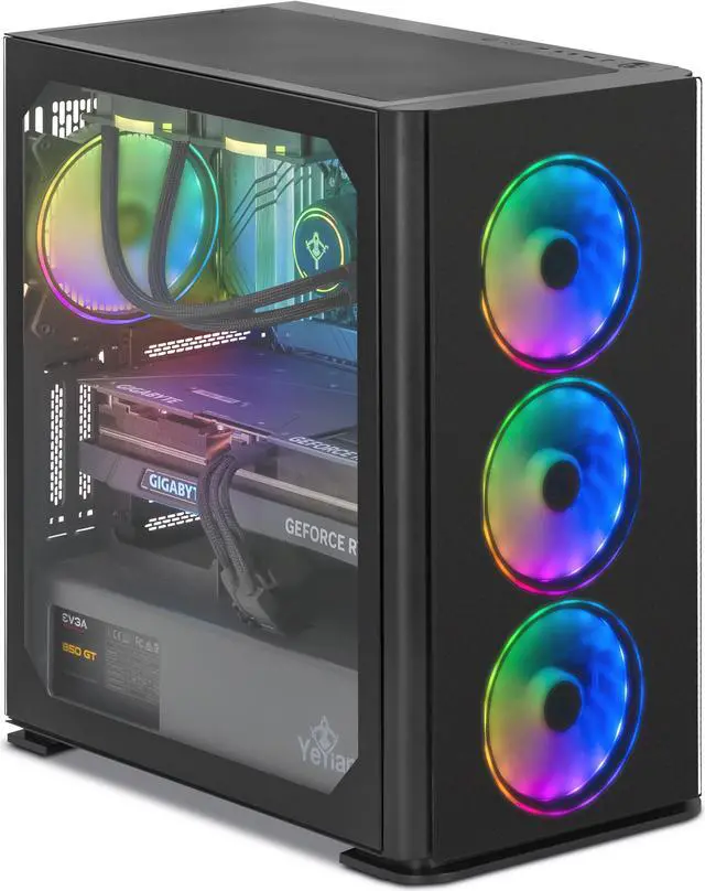 Alt view image 5 of 11 - Yeyian Gaming Desktop YARI YPI-YA46KFB-46T1N Intel Core i5-14600KF 16GB DDR5 1TB PCIe SSD GeForce RTX 4060 Ti Windows 11 Home 64-bit