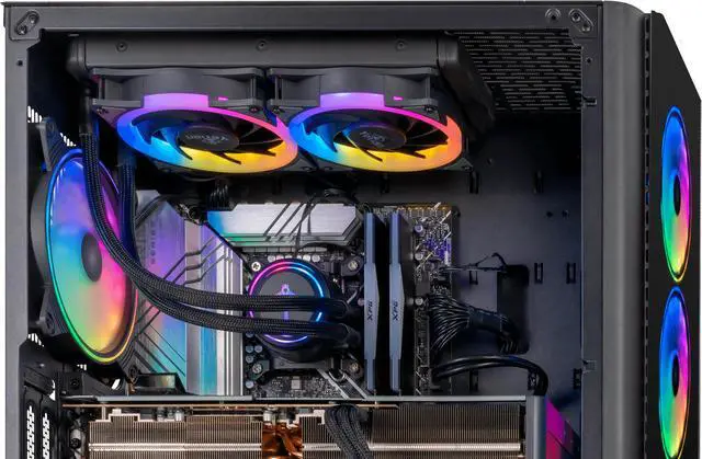 Alt view image 5 of 9 - Yeyian Gaming Desktop YPI-YA47KFC-4801N Intel Core i7-14700KF 32GB DDR5 2TB PCIe SSD GeForce RTX 4080 Windows 11 Home 64-bit