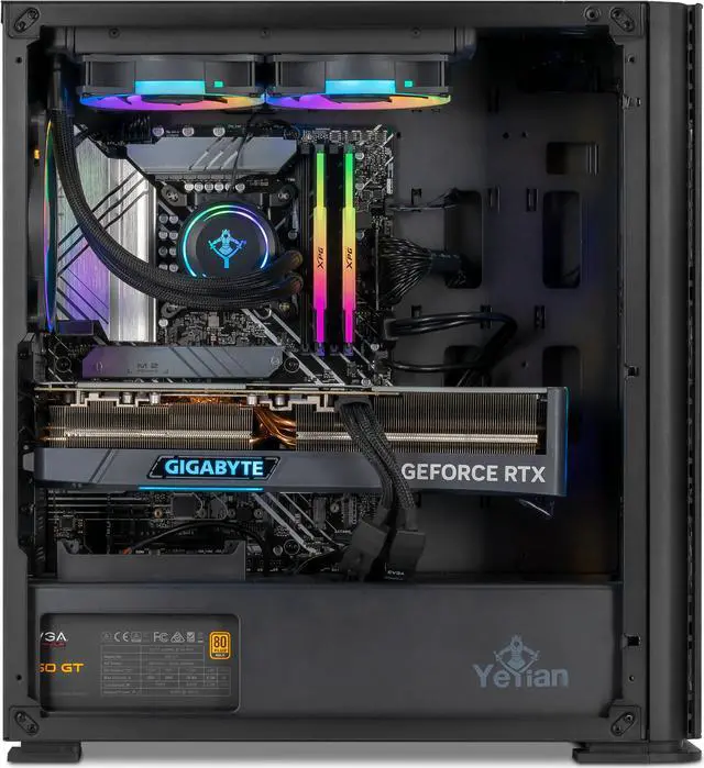 Alt view image 6 of 9 - Yeyian Gaming Desktop YPI-YA47KFC-4801N Intel Core i7-14700KF 32GB DDR5 2TB PCIe SSD GeForce RTX 4080 Windows 11 Home 64-bit