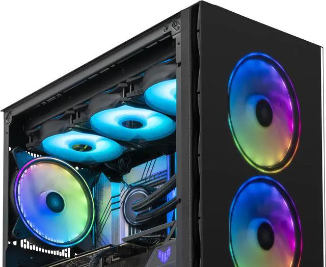 Alt view image 7 of 10 - Yeyian Gaming Desktop Intel Core i9 14th Gen 14900KF (3.20GHz) NVIDIA GeForce RTX 4070 Ti 32GB DDR5 RGB 2TB PCIe SSD 360mm AIO liquid cooling Windows 11 Home 64-bit -YPI-YA49KFC-47T1N