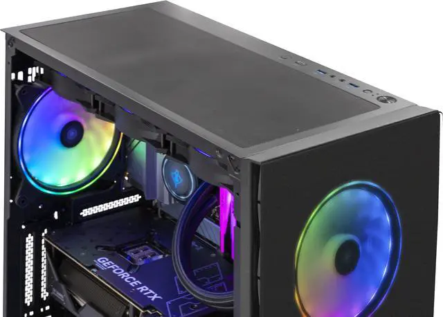 Alt view image 8 of 10 - Yeyian Gaming Desktop Intel Core i9 14th Gen 14900KF (3.20GHz) NVIDIA GeForce RTX 4070 Ti 32GB DDR5 RGB 2TB PCIe SSD 360mm AIO liquid cooling Windows 11 Home 64-bit -YPI-YA49KFC-47T1N