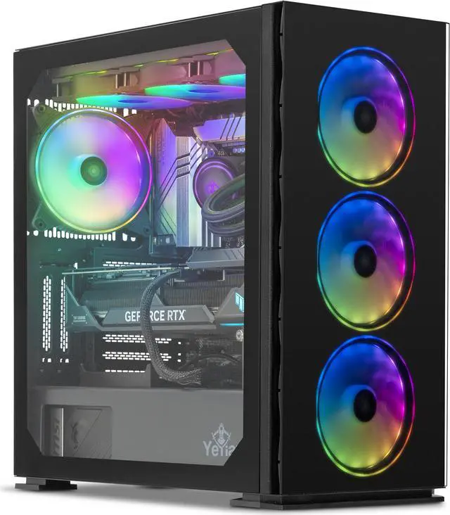 Main image of Yeyian Gaming Desktop Intel Core i9 14th Gen 14900KF (3.20GHz) NVIDIA GeForce RTX 4070 Ti 32GB DDR5 RGB 2TB PCIe SSD 360mm AIO liquid cooling Windows 11 Home 64-bit -YPI-YA49KFC-47T1N