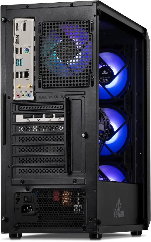 Alt view image 7 of 8 - Yeyian Tanto Gaming PC Desktop, Intel Core i5-13400F, Nvidia RTX 4060, 16GB DDR5 5600MHz, 1TB NVMe SSD, 650W Gold PSU, AC Wi-Fi, Windows 11 64-bit, YPI-TA34F0B-4601N