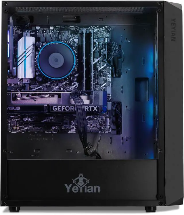 Alt view image 6 of 8 - Yeyian Tanto Gaming PC Desktop, Intel Core i5-13400F, Nvidia RTX 4060, 16GB DDR5 5600MHz, 1TB NVMe SSD, 650W Gold PSU, AC Wi-Fi, Windows 11 64-bit, YPI-TA34F0B-4601N