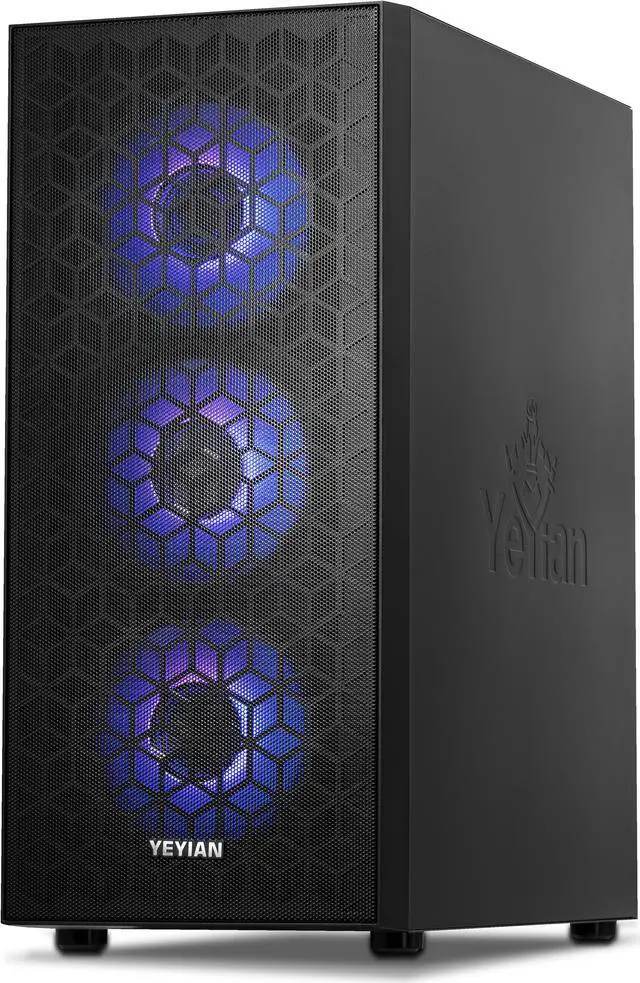 Alt view image 2 of 8 - Yeyian Yumi Gaming PC Desktop, Intel Core i7-12700F, Nvidia RTX 4060, 32GB DDR4 3200MHz, 1TB SSD, 650W Gold PSU, AC Wi-Fi, Windows 11 64-bit, YPI-YU27F0C-4601N