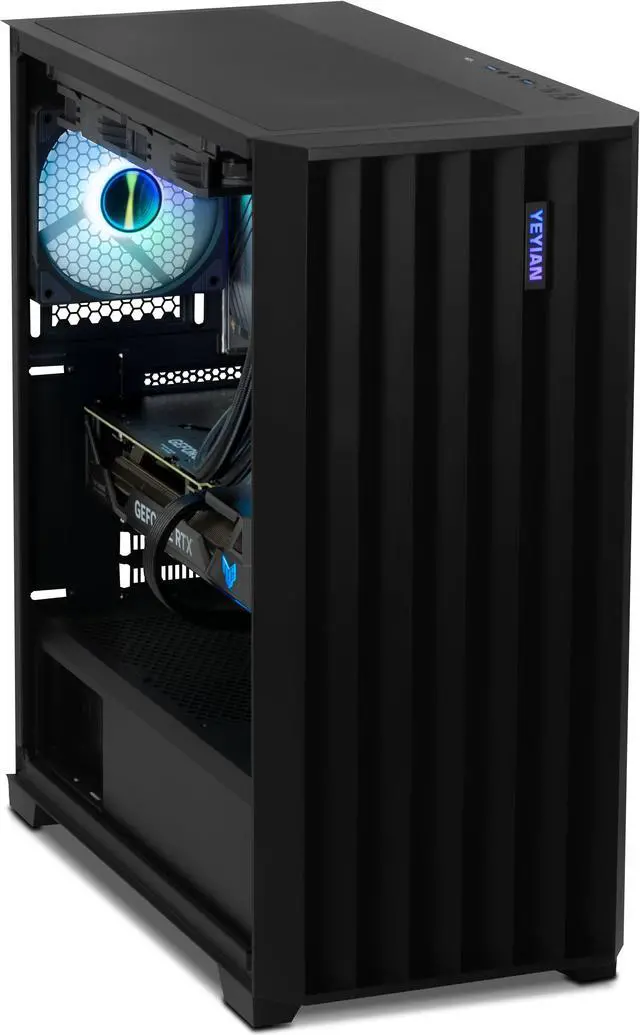 Alt view image 3 of 12 - Yeyian Gaming Desktop PHOENIX GLASS Intel Core i7 13th Gen 13700F (2.10GHz) NVIDIA GeForce RTX 4070 SUPER- AI Accelerated 16GB DDR5 1 TB PCIe SSD 120mm AIO Liquid 650W PSU Windows 11 Home 64-bit-YPI-PG37F0B-47S1N