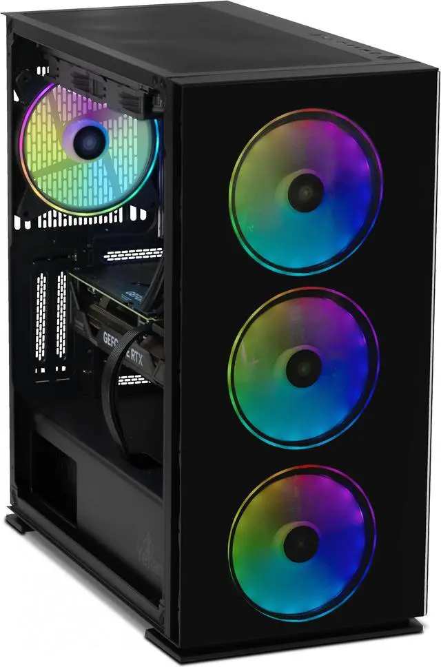 Alt view image 2 of 9 - Yeyian Yari Gaming Desktop PC, Intel Core i7 13700F, Nvidia GeForce RTX 4070 Ti SUPER, 16GB DDR5, 1TB SSD, Windows 11 Home 64-bit, YPI-YA37F0B-47Y1N