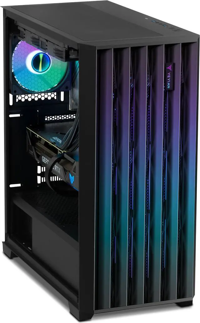 Alt view image 6 of 12 - Yeyian Phoenix Glass Gaming Desktop PC, Intel Core i7 13700F, Nvidia GeForce RTX 4080 SUPER, 32GB DDR5 6000MHz RGB, 1TB SSD, Windows 11 Home 64-bit, YPI-PG37F0C-48S1N