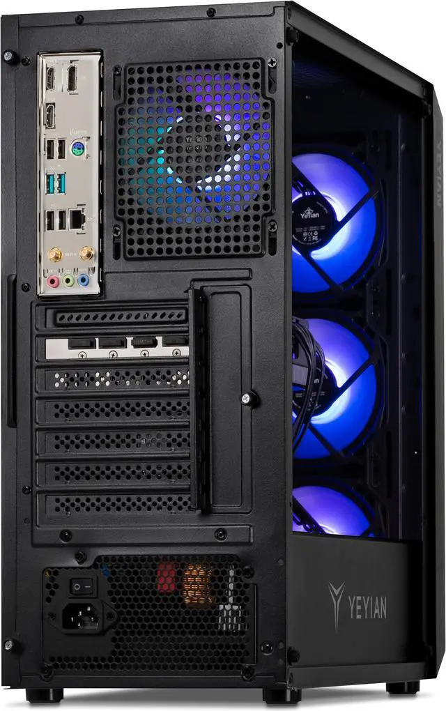 Alt view image 6 of 8 - Yeyian Tanto Gaming PC Desktop, Intel Core i5-14400F - AI Accelerated, NVIDIA RTX 4060 Ti, 32GB DDR5 6000MHz RGB, 1TB SSD, 650W Wi-Fi, Windows 11 64-bit, YPI-TA44F0C-46T1N