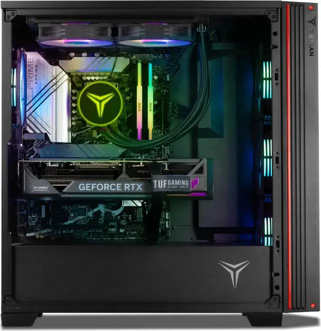 Alt view image 10 of 11 - Yeyian Mirage-S Gaming PC Desktop, Intel Core i9-13900KF, NVIDIA RTX 4070 Super - AI Accelerated, 32GB DDR5 6000MHz RGB, 1TB SSD, 750W Wi-Fi, Windows 11 64-bit, YPI-MS39KFC-47S1N
