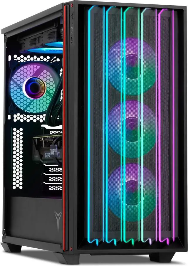 Main image of Yeyian Mirage-S Gaming PC Desktop, Intel Core i9-13900KF, NVIDIA RTX 4070 Super - AI Accelerated, 32GB DDR5 6000MHz RGB, 1TB SSD, 750W Wi-Fi, Windows 11 64-bit, YPI-MS39KFC-47S1N