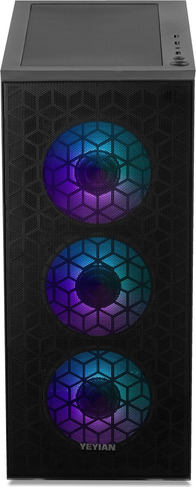 Alt view image 4 of 7 - Yeyian Yumi Gaming Desktop PC, AMD Ryzen 7 5700X, NVIDIA GeForce RTX 4060 - AI Accelerated, 32GB DDR4, 1TB PCIe SSD, 650W PSU, Windows 11 Home 64-bit, YPA-YU570XC-4601N