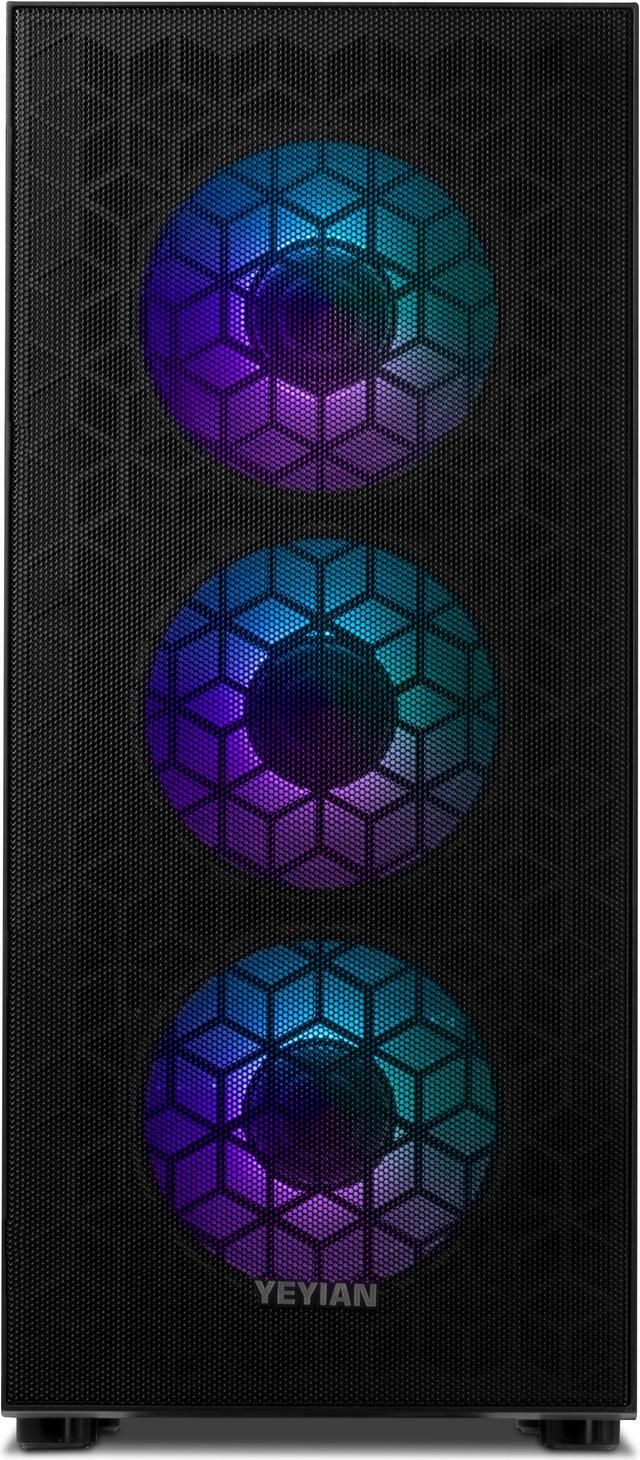 Alt view image 5 of 7 - Yeyian Yumi Gaming Desktop PC, AMD Ryzen 7 5700X, NVIDIA GeForce RTX 4060 - AI Accelerated, 32GB DDR4, 1TB PCIe SSD, 650W PSU, Windows 11 Home 64-bit, YPA-YU570XC-4601N