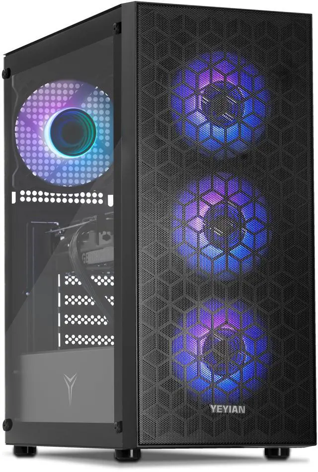 Alt view image 2 of 8 - Yeyian Yumi Gaming Desktop, Intel Core i5-14400F, RTX 4060 – AI Integrated, 32GB DDR4, 1TB SSD Gen 4.0, YPI-YU44F0C-4601N