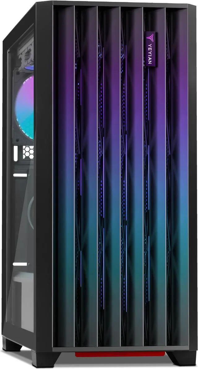 Alt view image 4 of 8 - Yeyian Phoenix Glass Gaming Desktop PC AMD Ryzen 7 9800X3D NVIDIA RTX 4070 Ti SUPER- AI Integrated 32GB DDR5 6000MHz RGB 2 TB SSD 360mm AIO -YPA-PG980DC-47Y1N
