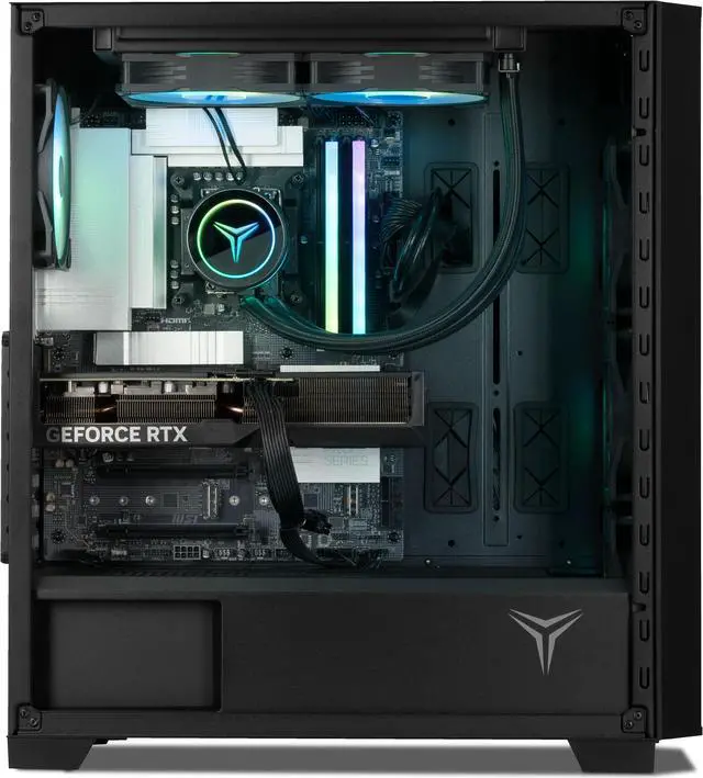 Alt view image 6 of 8 - Yeyian Phoenix Glass Gaming Desktop PC AMD Ryzen 7 9800X3D NVIDIA RTX 4070 SUPER- AI Integrated 32GB DDR5 6000MHz RGB 2 TB SSD 240mm AIO -YPA-PG980DC-47S1N