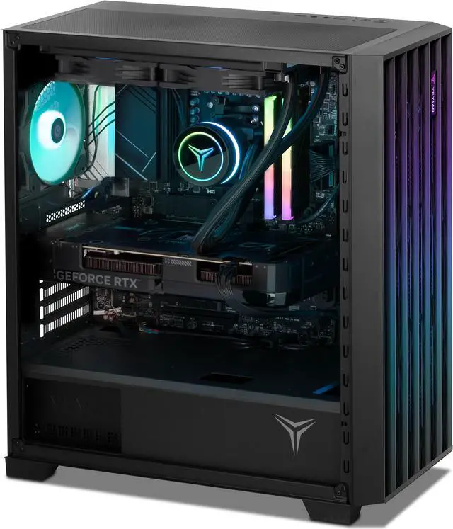 Alt view image 7 of 8 - Yeyian Phoenix Glass Gaming Desktop PC AMD Ryzen 7 9800X3D NVIDIA RTX 4070 SUPER- AI Integrated 32GB DDR5 6000MHz RGB 2 TB SSD 240mm AIO -YPA-PG980DC-47S1N