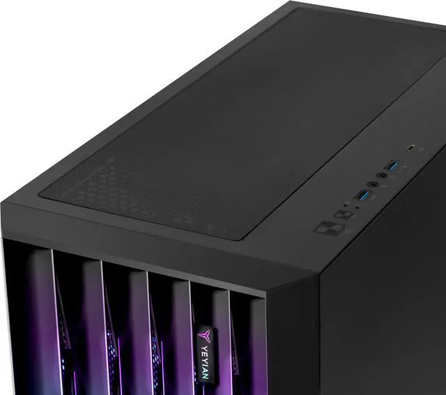 Alt view image 8 of 8 - Yeyian Phoenix Glass Gaming Desktop PC AMD Ryzen 7 9800X3D NVIDIA RTX 4070 SUPER- AI Integrated 32GB DDR5 6000MHz RGB 2 TB SSD 240mm AIO -YPA-PG980DC-47S1N