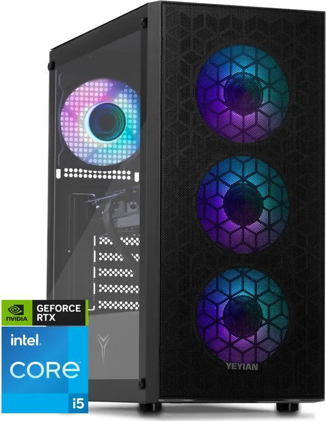 Main image of Yeyian Yumi Gaming Desktop, Intel Core i5-14400F, RTX 4060 – AI Integrated, 32GB DDR5 6000MHz RGB, 1TB SSD Gen 4.0, YPI-YU44F0C-4602N