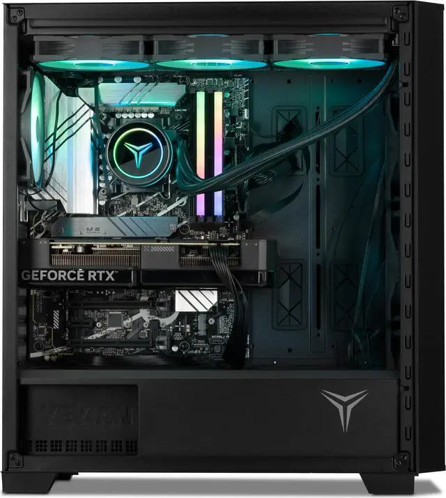 Alt view image 7 of 8 - Yeyian Gaming Desktop PHOENIX GLASS Intel Core i9-14900KF 32GB 2TB NVMe Gen 4 SSD GeForce RTX 4070 SUPER Windows 11 Home