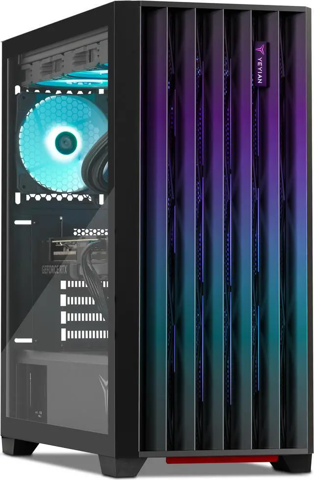 Main image of Yeyian Gaming Desktop PHOENIX GLASS Intel Core i9-14900KF 32GB 2TB NVMe Gen 4 SSD GeForce RTX 4070 SUPER Windows 11 Home