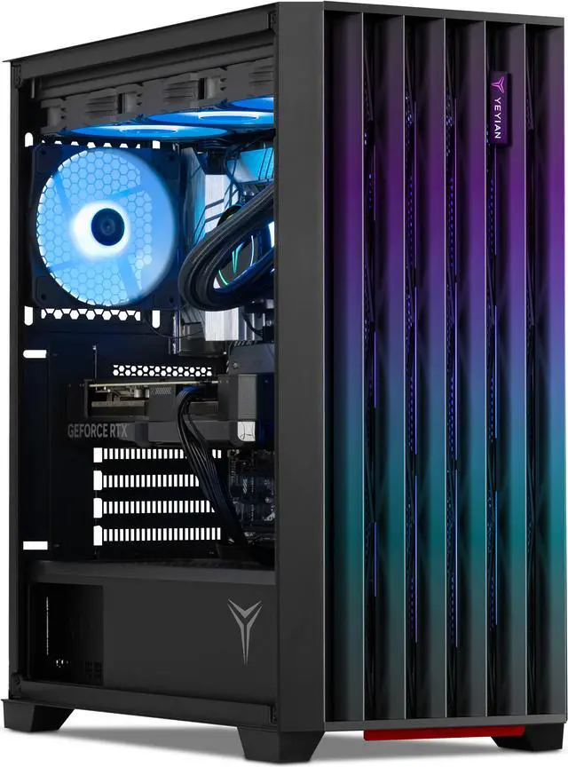 Alt view image 2 of 8 - Yeyian Gaming Desktop PHOENIX GLASS Intel Core i9-14900KF 32GB 2TB NVMe Gen 4 SSD GeForce RTX 4070 SUPER Windows 11 Home