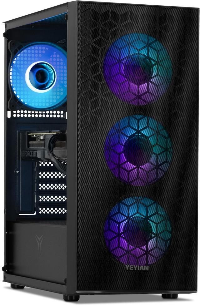 Alt view image 4 of 7 - Yeyian Gaming Desktop PC YUMI Intel Core i5-12400F NVIDIA GeForce RTX 4060 – AI Integrated 16GB DDR5 1 TB NVMe SSD Windows 11 Home -YPI-YU24F0B-4602N