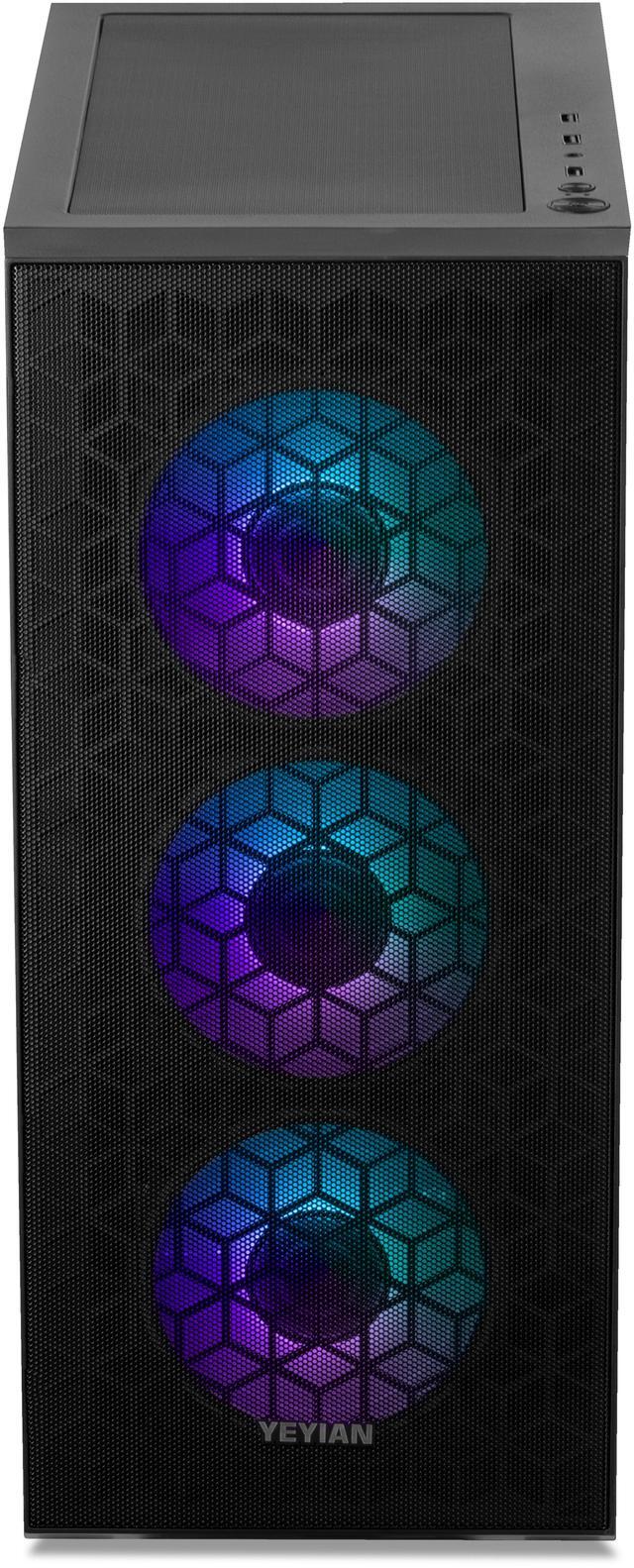 Alt view image 3 of 7 - Yeyian Gaming Desktop PC YUMI Intel Core i5-12400F NVIDIA GeForce RTX 4060 – AI Integrated 16GB DDR5 1 TB NVMe SSD Windows 11 Home -YPI-YU24F0B-4602N