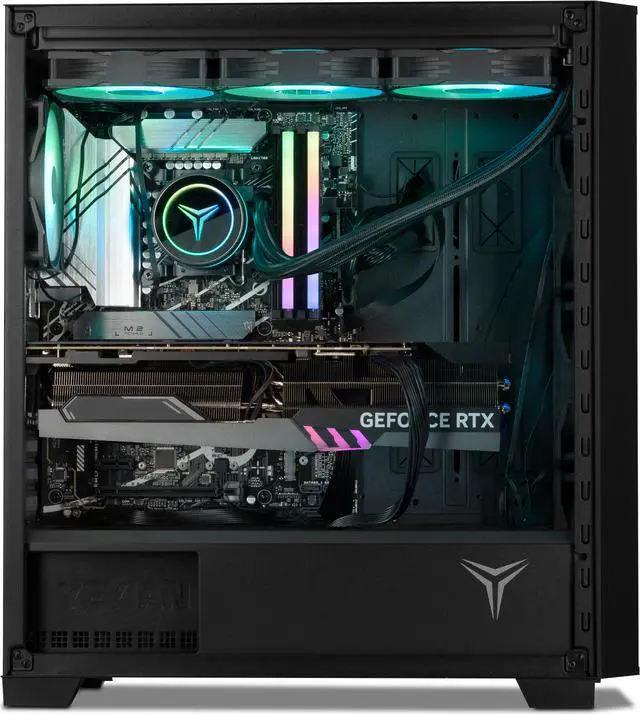 Alt view image 6 of 8 - Yeyian Gaming Desktop PC PHOENIX MESH YPA-PM980DC-5801N AMD Ryzen 7 9800X3D 32GB DDR5 2TB SSD GeForce RTX 5080 Windows 11 Home