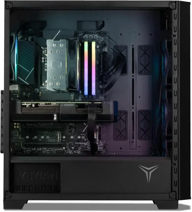 Alt view image 7 of 8 - Yeyian Gaming Desktop Phoenix Tempered Glass Intel Core Ultra 7 265F GeForce RTX 5070 – AI Powered 32GB DDR5 6000MHz RGB 2 TB NVMe SSD Windows 11 Home - YPI-PG265FC-5701N