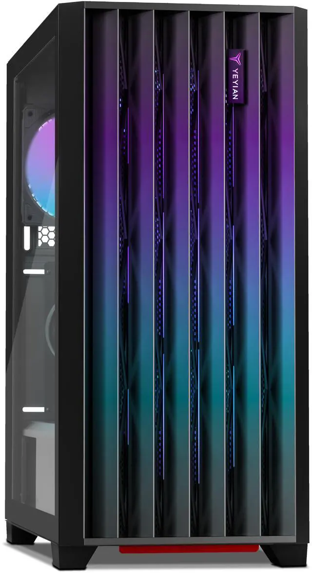 Alt view image 3 of 8 - Yeyian Gaming Desktop Phoenix Tempered Glass Intel Core Ultra 7 265F GeForce RTX 5070 – AI Powered 32GB DDR5 6000MHz RGB 2 TB NVMe SSD Windows 11 Home - YPI-PG265FC-5701N