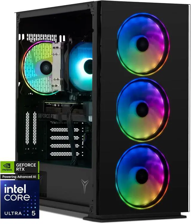 Main image of Yeyian Gaming Desktop PC YARI Intel Core Ultra 5 225F GeForce RTX 5070 – Ai Powered 32GB DDR5 6000MHz RGB 1 TB NVMe SSD Windows 11 Home - YPI-YA225FC-5701N
