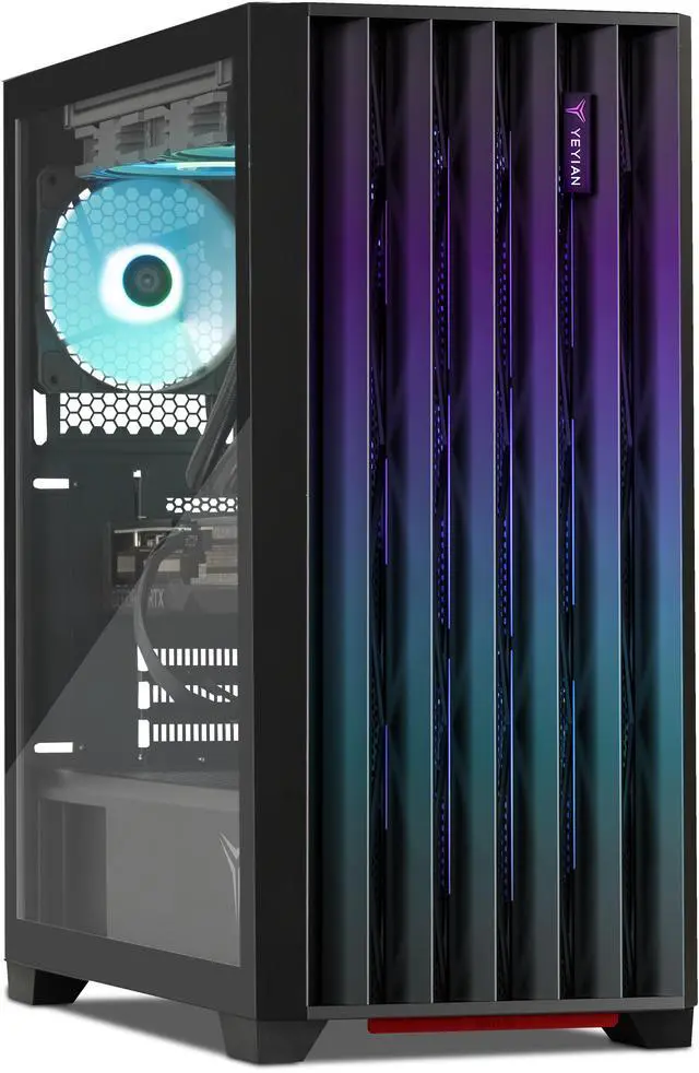 Alt view image 2 of 8 - Yeyian Gaming Desktop Phoenix Tempered Glass Intel Core i9-14900KF GeForce RTX 5070 – Ai Powered 32GB DDR5 6000MHz RGB 2 TB NVMe SSD 240mm AIO Windows 11 Home - YPI-PG49KFC-5701N