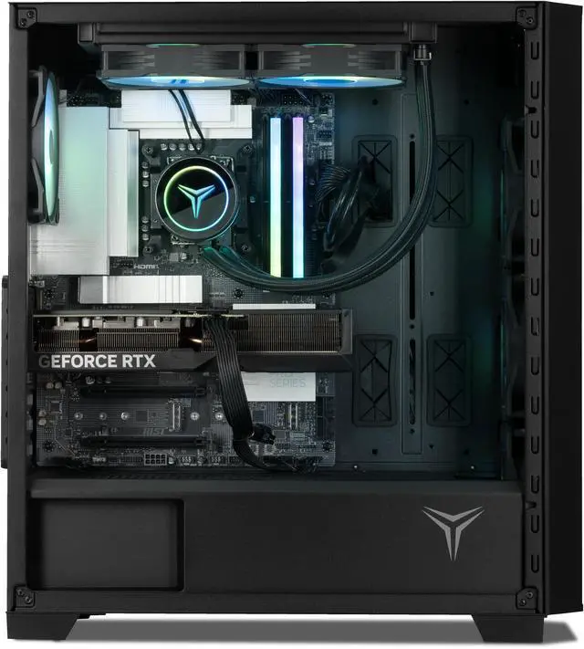 Alt view image 6 of 8 - Yeyian Gaming Desktop Phoenix Tempered Glass Intel Core i9-14900KF GeForce RTX 5070 – Ai Powered 32GB DDR5 6000MHz RGB 2 TB NVMe SSD 240mm AIO Windows 11 Home - YPI-PG49KFC-5701N