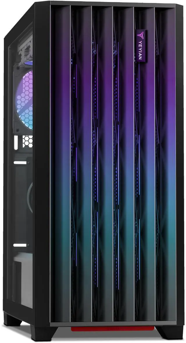 Alt view image 3 of 8 - Yeyian Gaming Desktop Phoenix Tempered Glass Intel Core i9-14900KF GeForce RTX 5070 – Ai Powered 32GB DDR5 6000MHz RGB 2 TB NVMe SSD 240mm AIO Windows 11 Home - YPI-PG49KFC-5701N