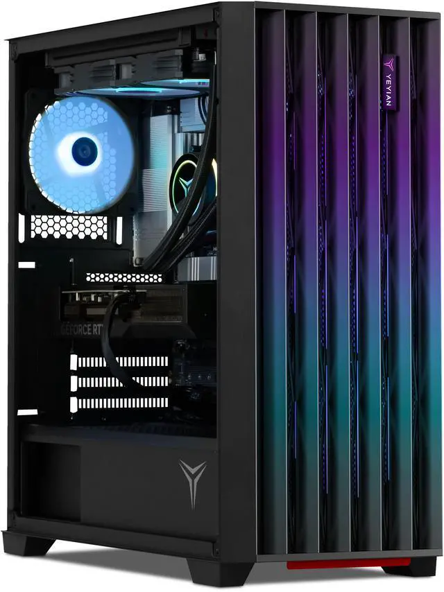 Alt view image 3 of 8 - Yeyian Gaming Desktop PC PHOENIX Iron Mesh AMD Ryzen 7 9700X GeForce RTX 5070 – AI Powered 32GB DDR5 6000MHz RGB 1 TB NVMe SSD 240mm AIO Windows 11 Home - YPA-PM970XC-5701N
