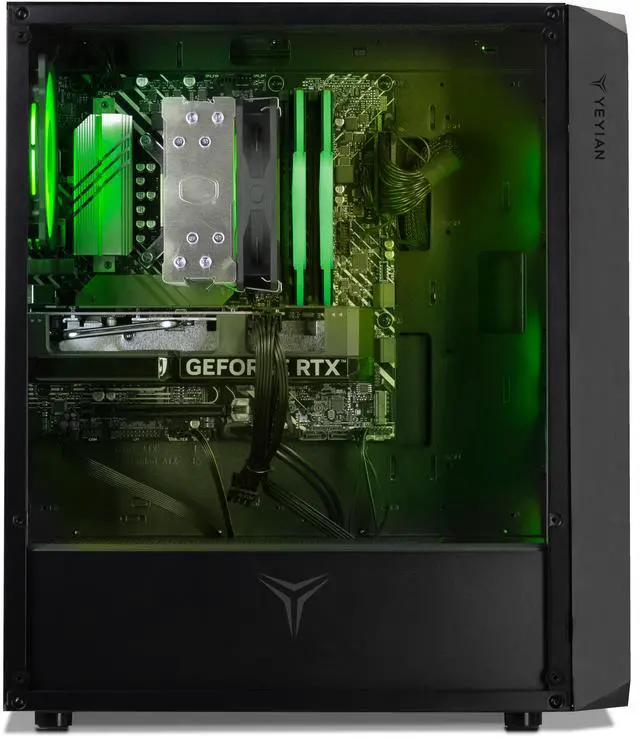 Alt view image 5 of 6 - Yeyian Gaming Desktop PC Tanto AMD Ryzen 5 8400F 32GB DDR5 1TB SSD GeForce RTX 5060 Ti Windows 11 Home