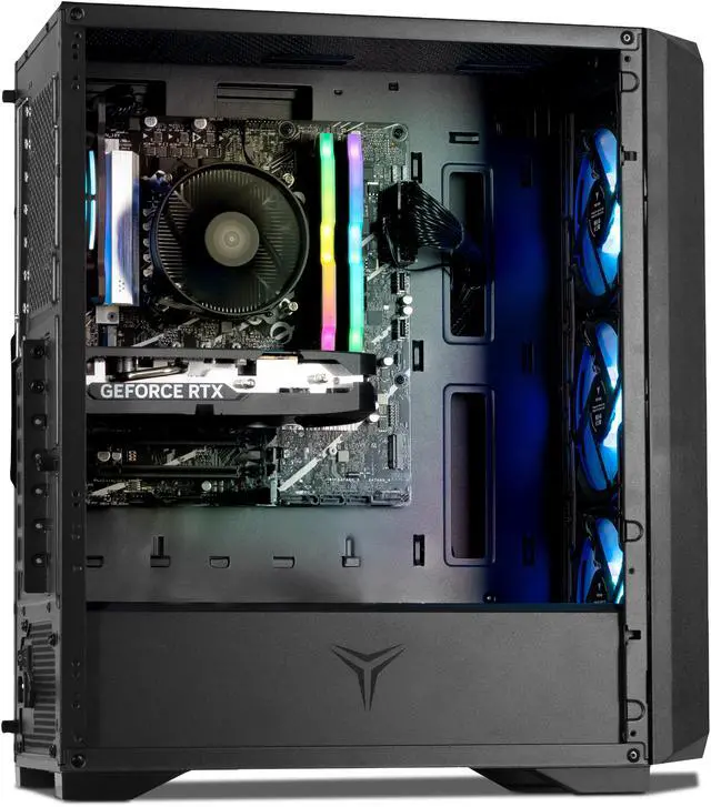 Alt view image 8 of 13 - YEYIAN Gaming Desktop PC Vault Intel Core i7-14700F 32GB DDR5 1TB PCIe SSD GeForce RTX 5060 Windows 11 Home - YPI-VA47F0C-5601N
