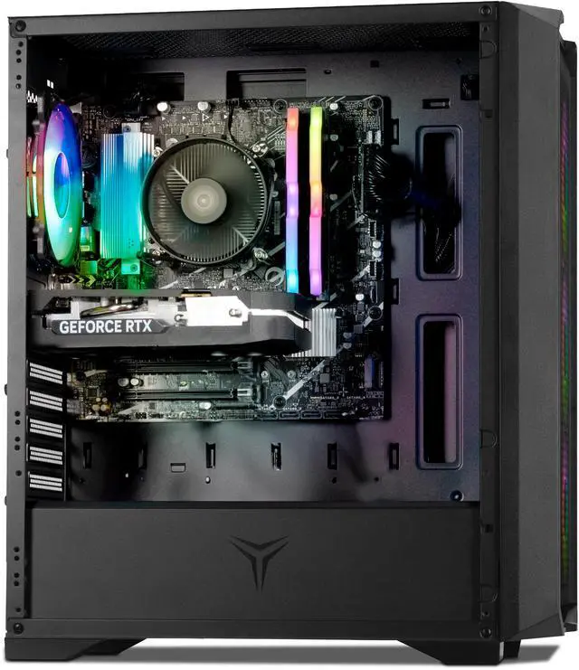 Alt view image 9 of 13 - YEYIAN Gaming Desktop PC Vault Intel Core i7-14700F 32GB DDR5 1TB PCIe SSD GeForce RTX 5060 Windows 11 Home - YPI-VA47F0C-5601N