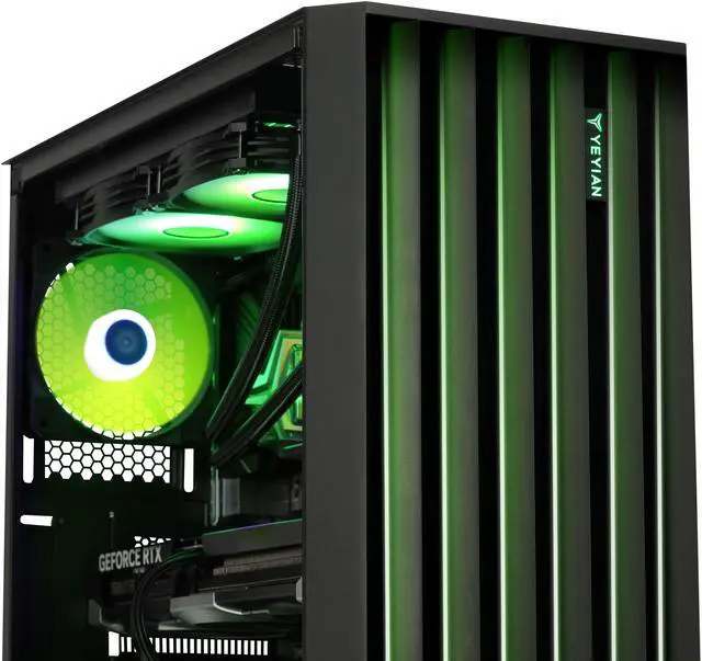 Alt view image 5 of 7 - Yeyian Gaming Desktop PC YPI-PM47F0C-5701N Intel Core i7-14700F 32GB DDR5 1TB NVMe SSD GeForce RTX 5070 Windows 11 Home