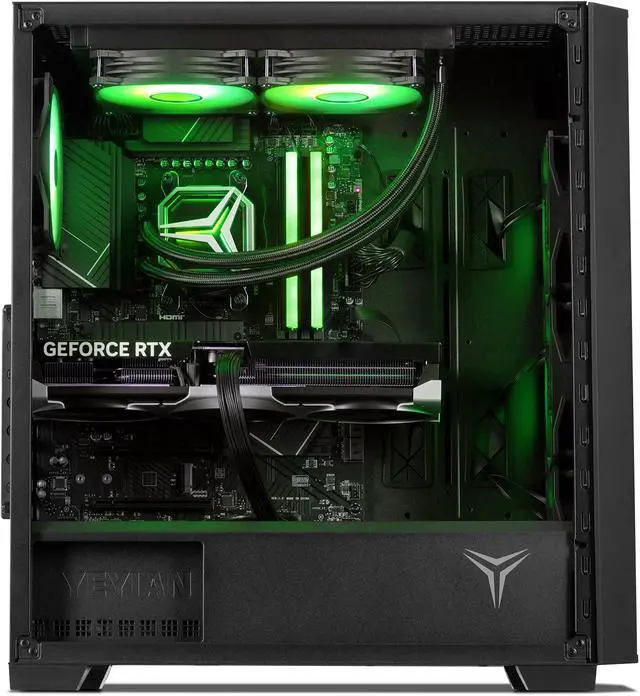 Alt view image 6 of 7 - Yeyian Gaming Desktop PC YPI-PM47F0C-5701N Intel Core i7-14700F 32GB DDR5 1TB NVMe SSD GeForce RTX 5070 Windows 11 Home