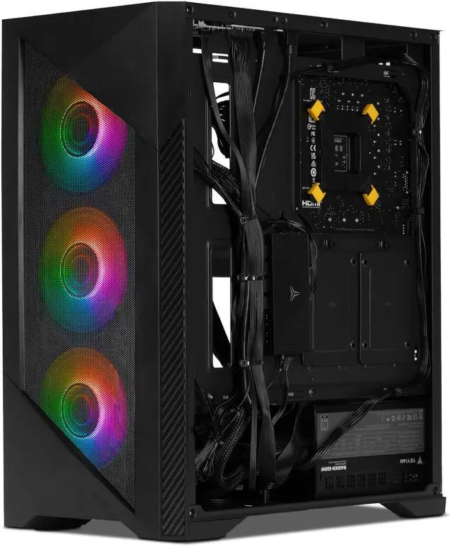 Alt view image 6 of 8 - Yeyian Gaming Desktop PC YPI-ED44F0C-5601N Intel Core i5-14400F 32GB DDR5 1TB NVMe SSD GeForce RTX 5060 Windows 11 Home