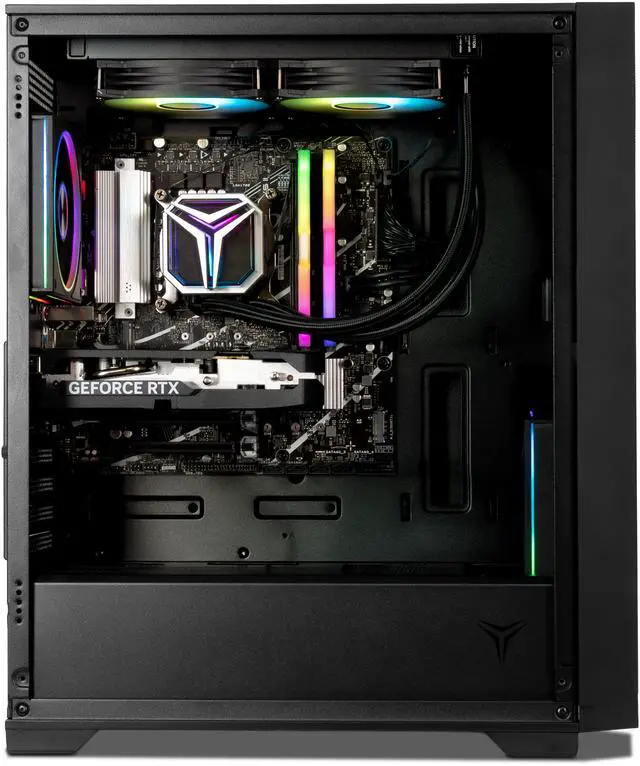 Alt view image 6 of 6 - Yeyian Gaming Desktop PC YPA-EL780DC-57T1N AMD Ryzen 7 7800X3D 32GB DDR5 1TB SSD GeForce RTX 5070 Ti Windows 11 Home