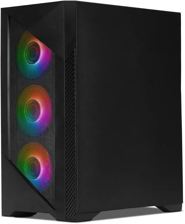 Alt view image 5 of 12 - Yeyian Gaming Desktop PC Edge YPA-ED84F0C-56T1N AMD Ryzen 5 8400F 32GB DDR5 1TB SSD GeForce RTX 5060 Ti Windows 11 Home