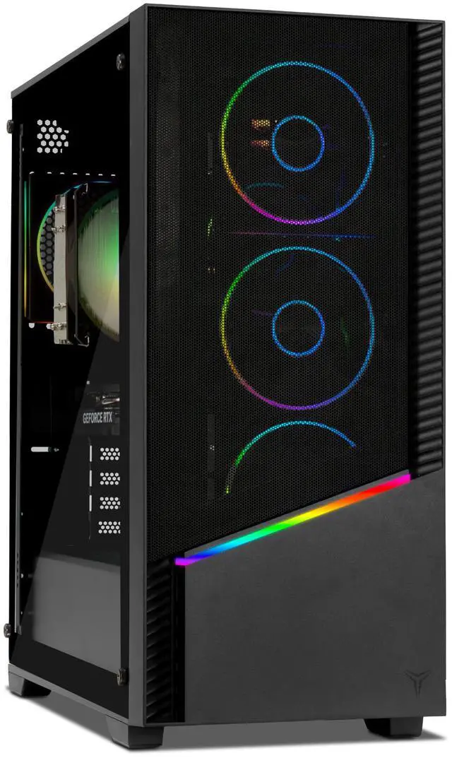 Alt view image 3 of 18 - YEYIAN Gaming Desktop PC Elara Intel Core Ultra 7 265F 32GB DDR5 1TB PCIe SSD GeForce RTX 5060 Ti Windows 11 Home - YPI-EL265FC-56TP1N