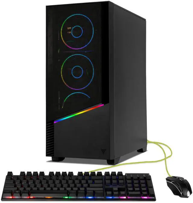 Alt view image 2 of 18 - YEYIAN Gaming Desktop PC Elara Intel Core Ultra 7 265F 32GB DDR5 1TB PCIe SSD GeForce RTX 5060 Ti Windows 11 Home - YPI-EL265FC-56TP1N